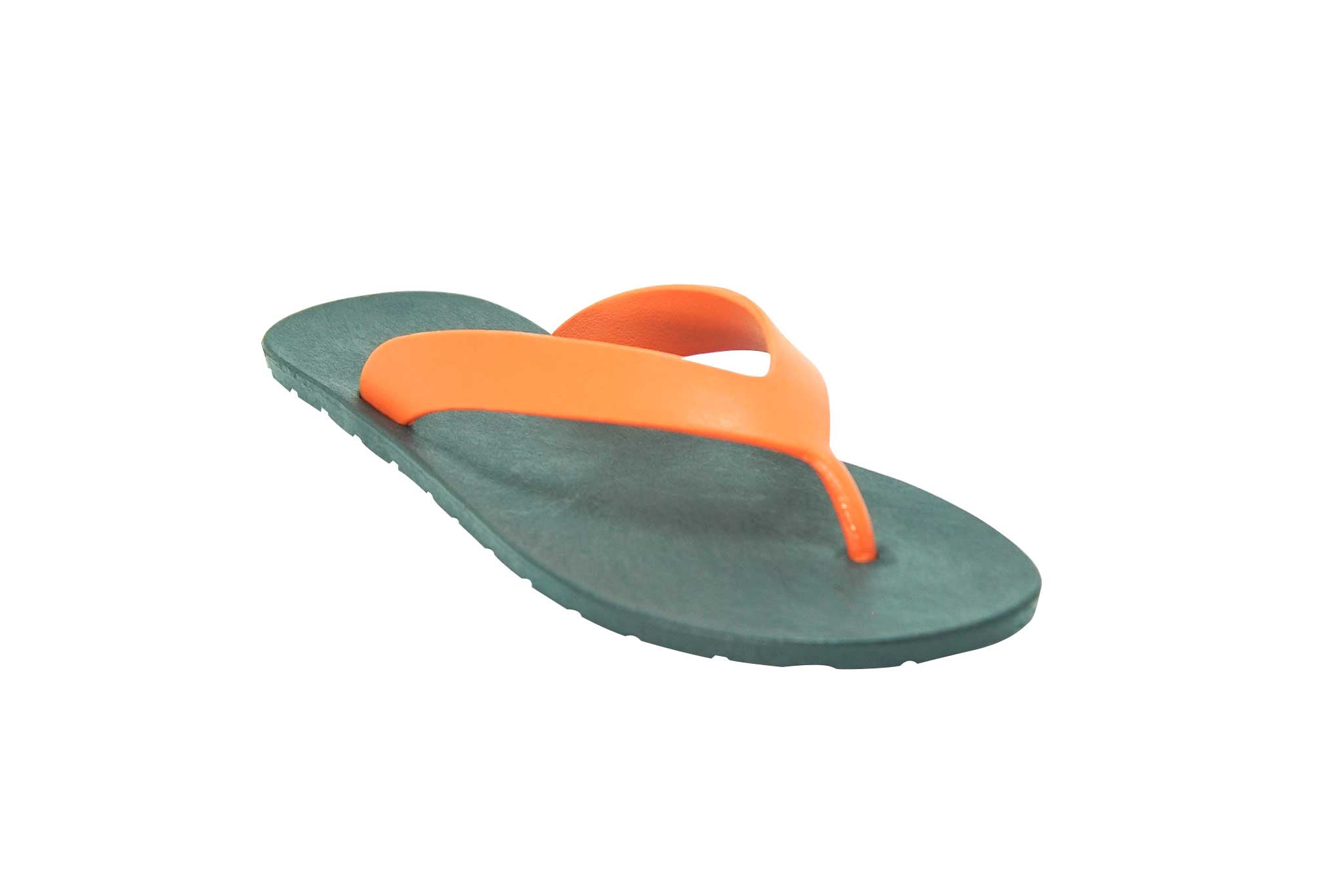 Flippy Black Sole Orange Strap