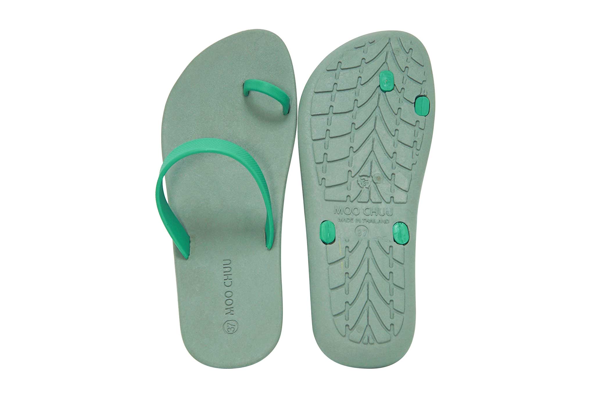 Sweety Pop Grey Sole Green Strap
