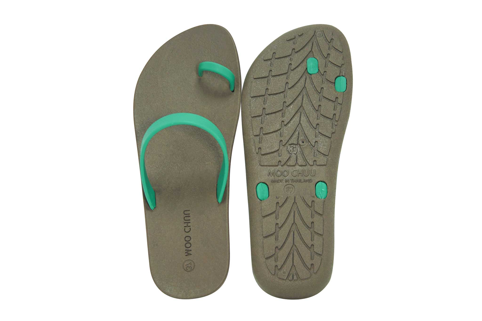 Sweety Pop Brown Sole Green Strap