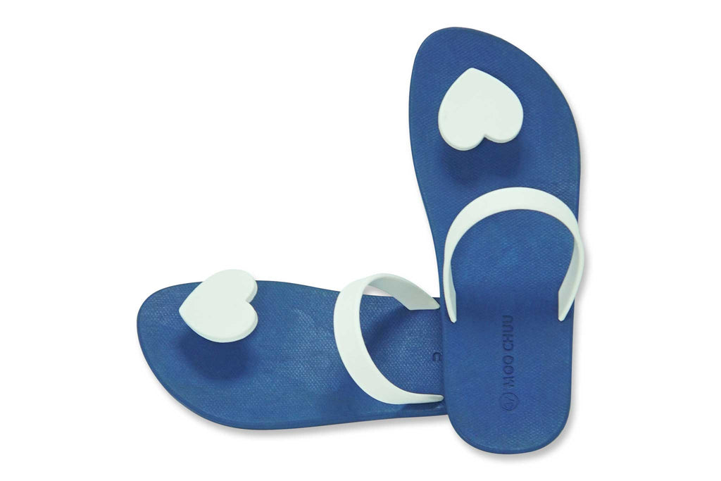 Sweety Heart Blue Sole White Strap