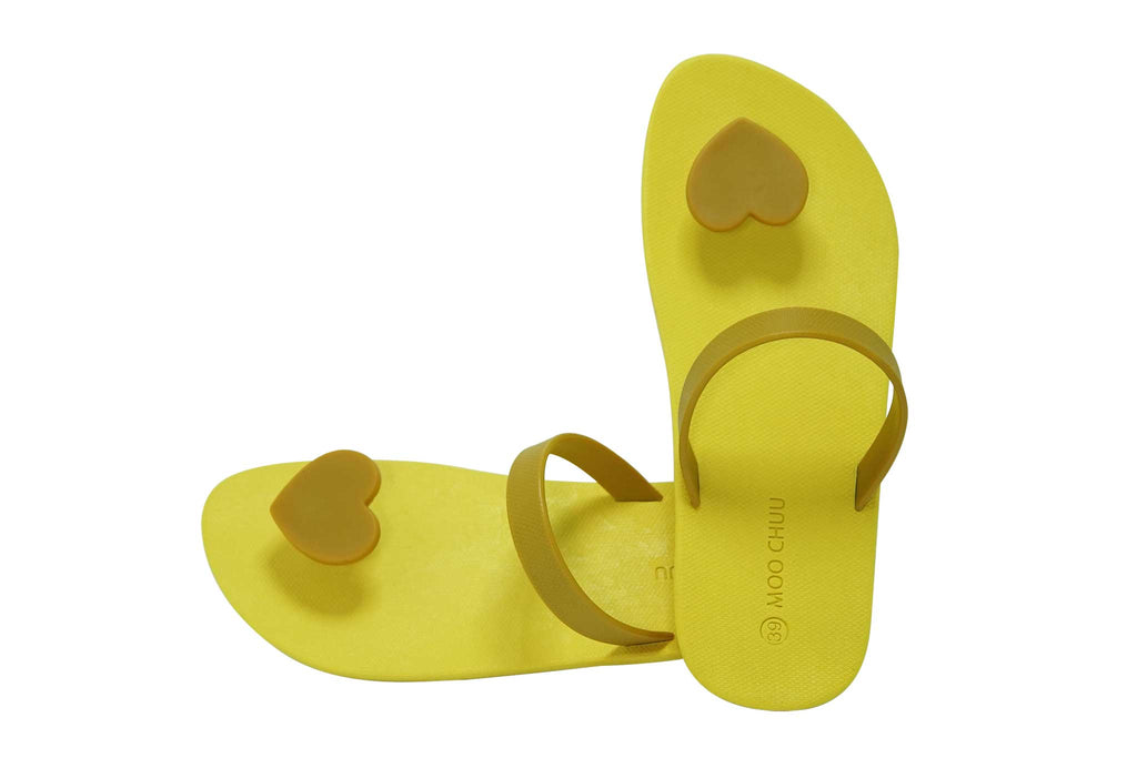 Sweety Heart Yellow Sole Caramel Strap