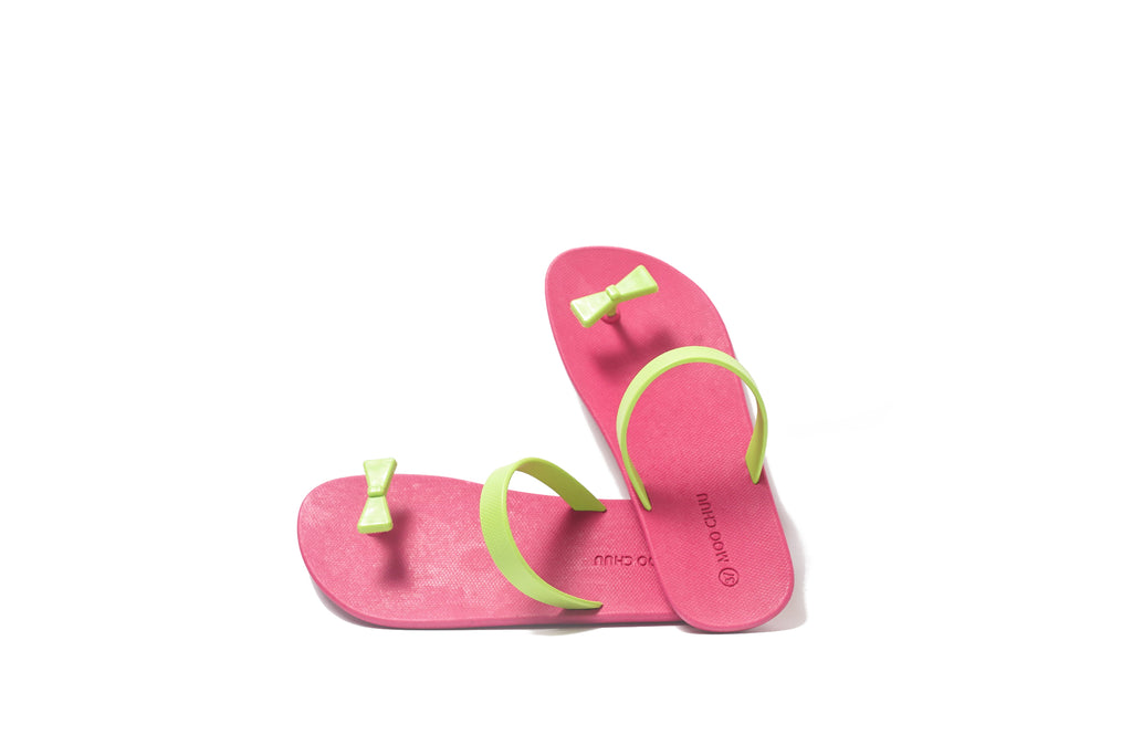 Sweety Bow Pink Sole Lime Strap
