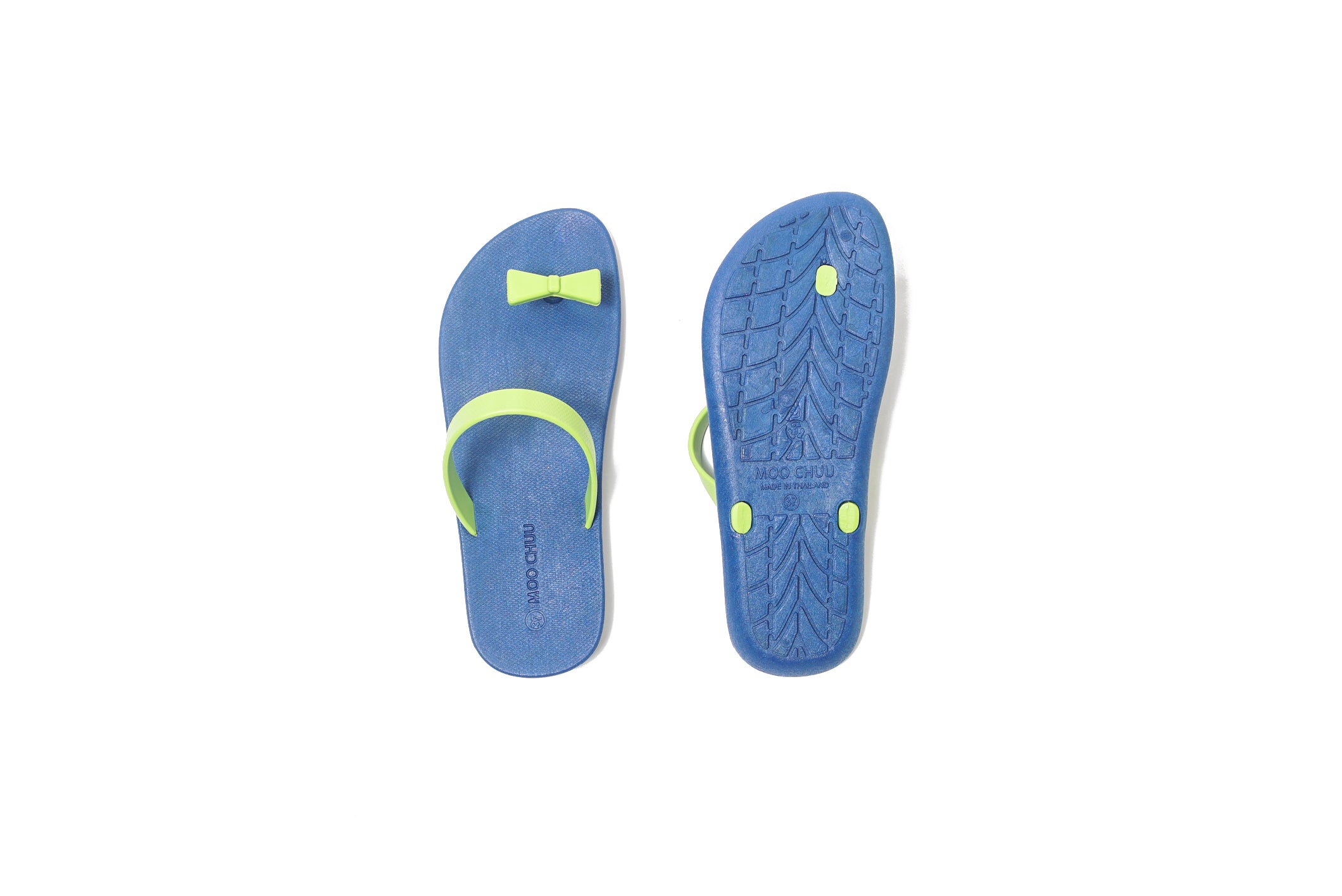 Sweety Bow Blue Sole Lime Strap