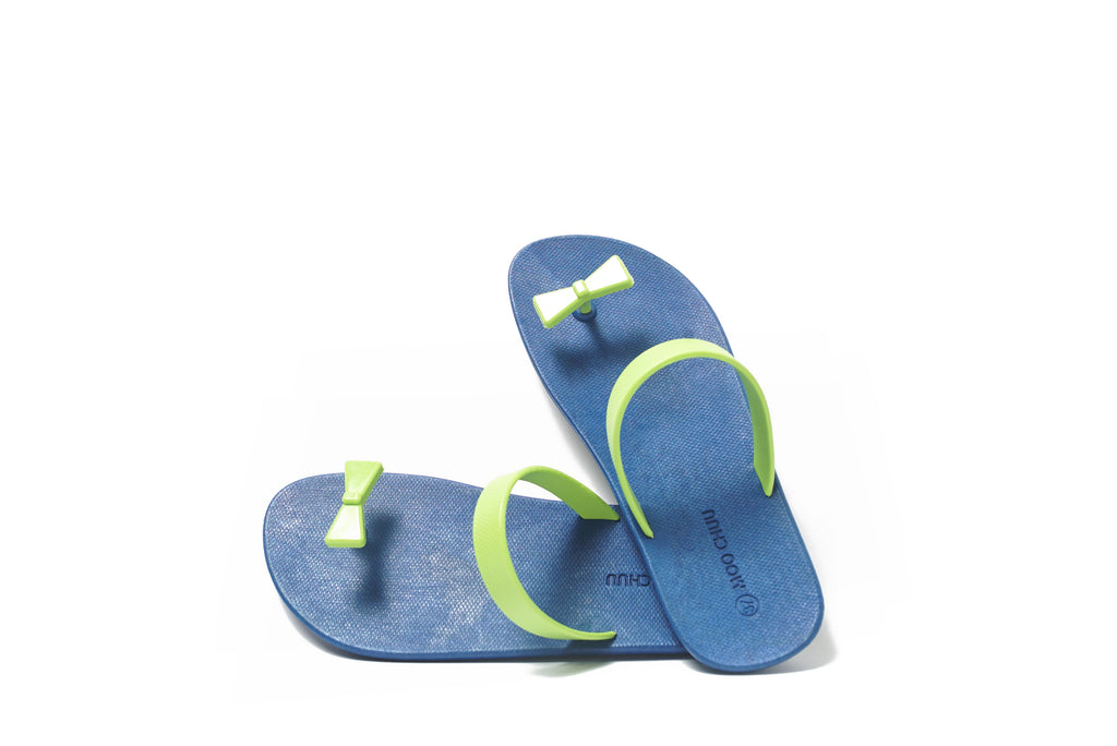 Sweety Bow Blue Sole Lime Strap