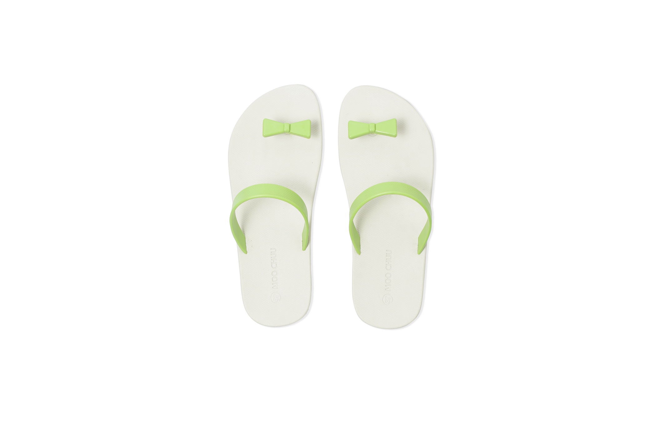 Sweety Bow White Sole Lime Strap