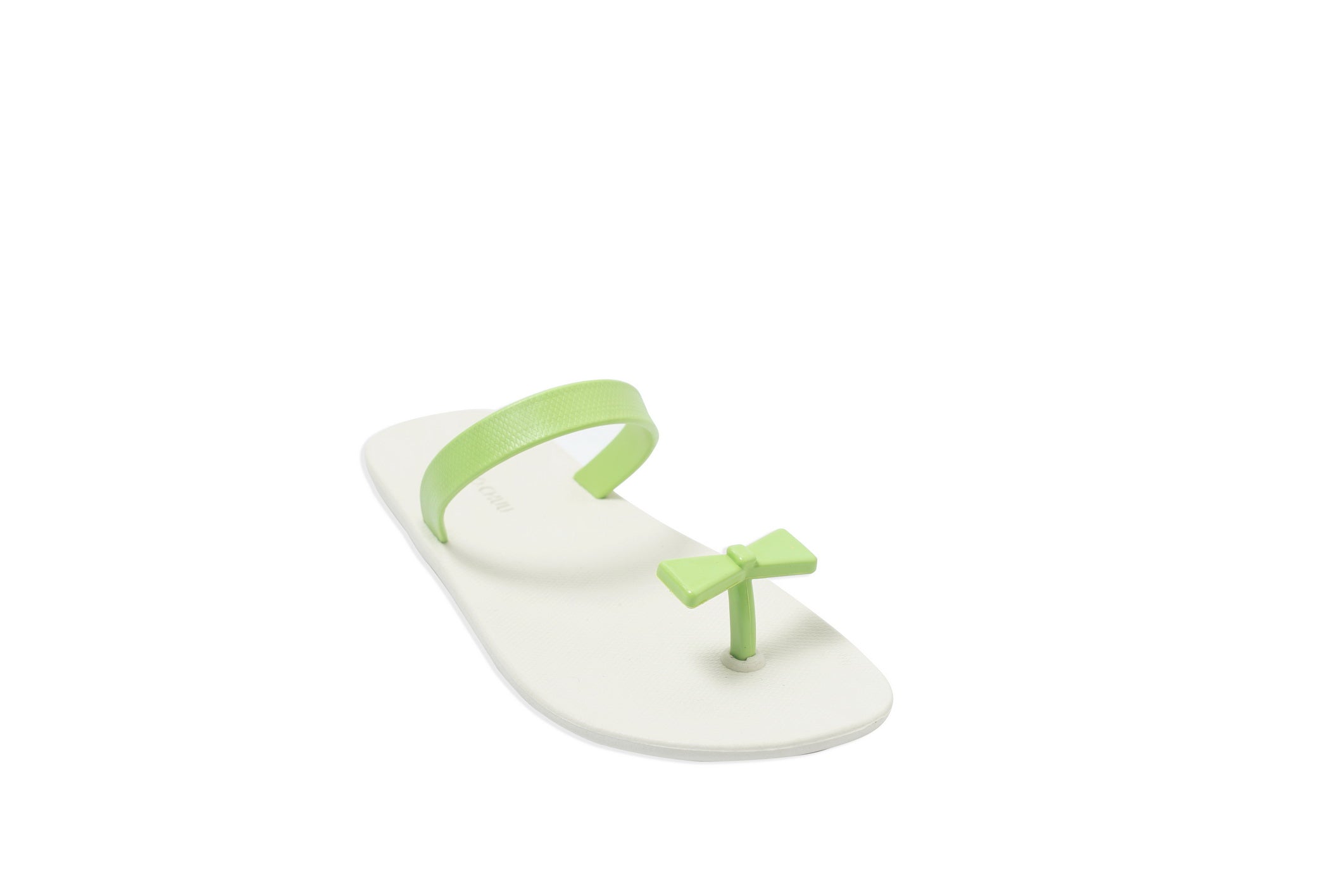 Sweety Bow White Sole Lime Strap