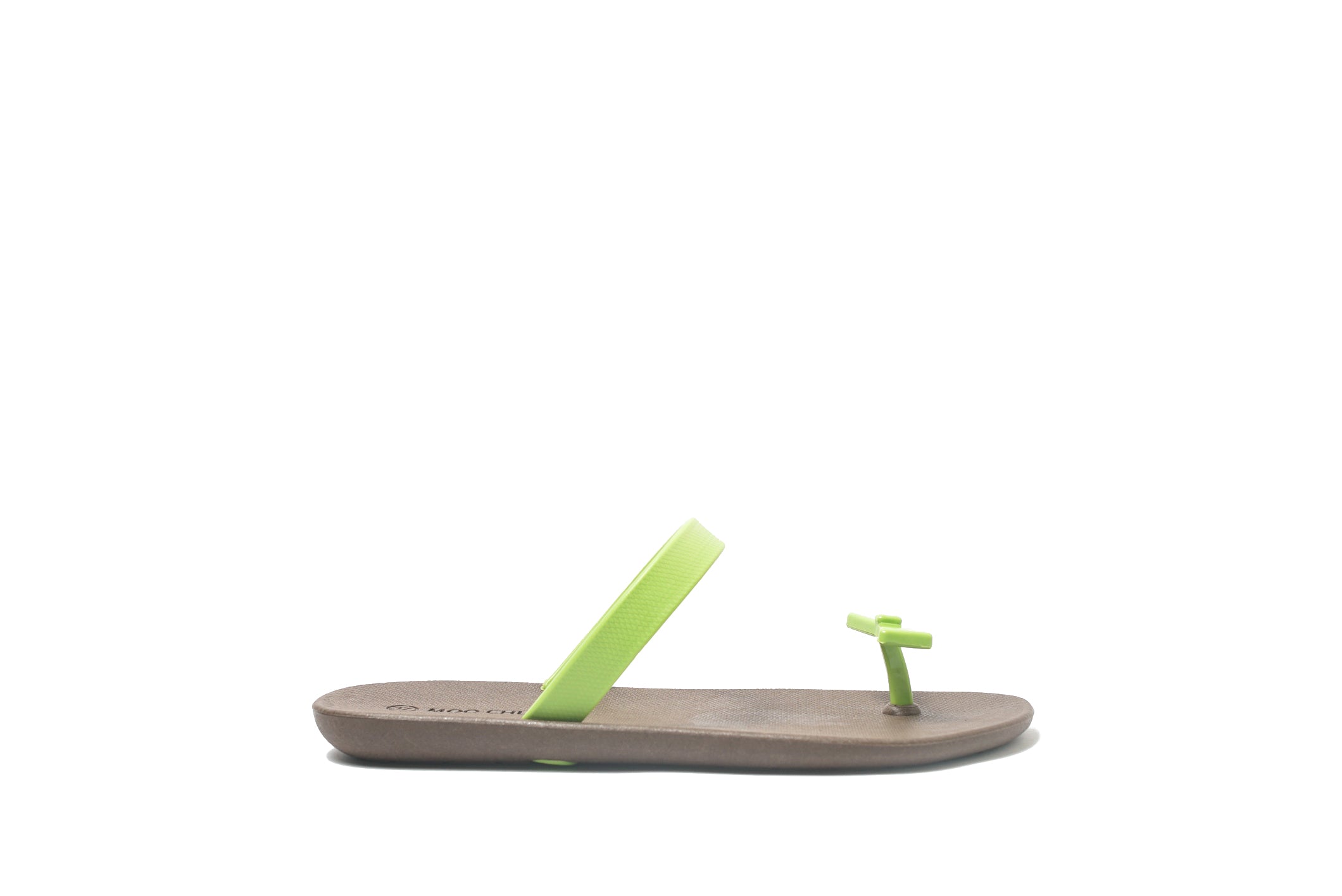 Sweety Bow Brown Sole Lime Strap