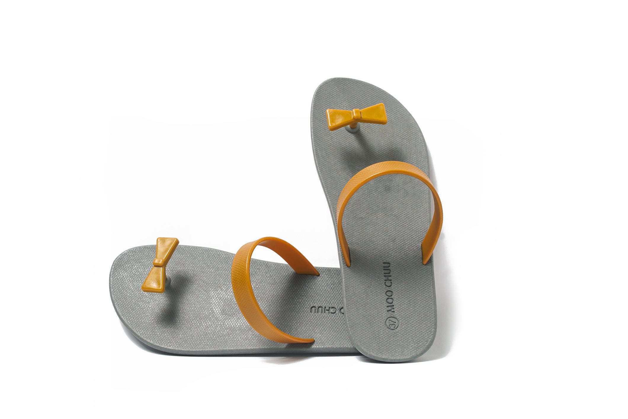 Sweety Bow Grey Sole Caramel Strap
