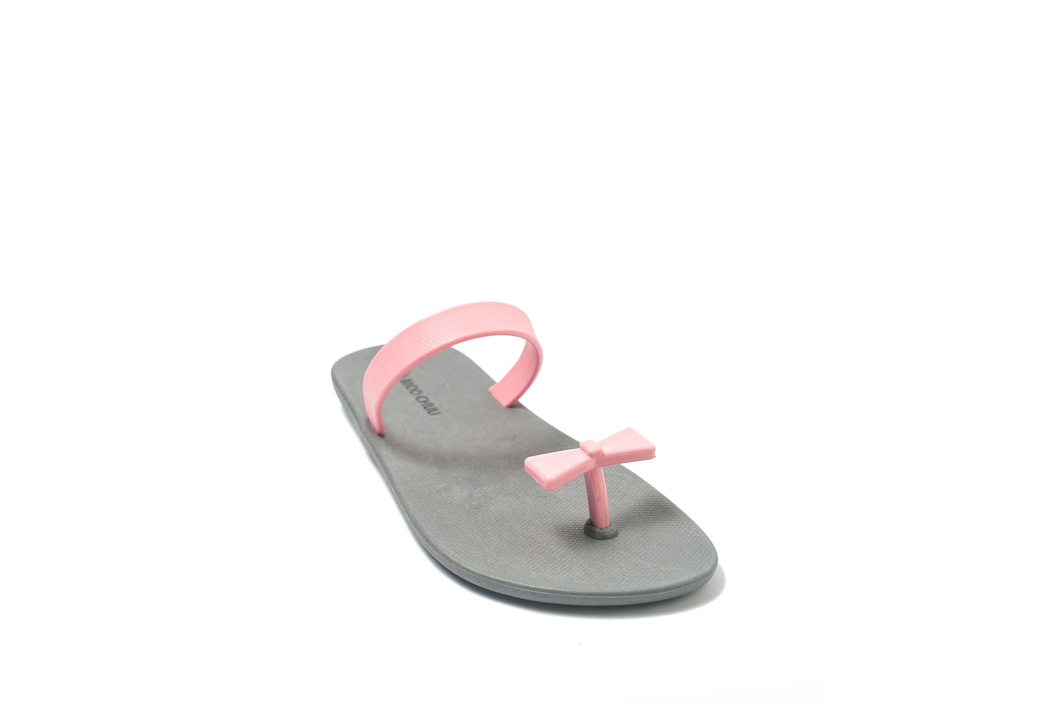 Sweety Bow Grey Sole Light Pink Strap