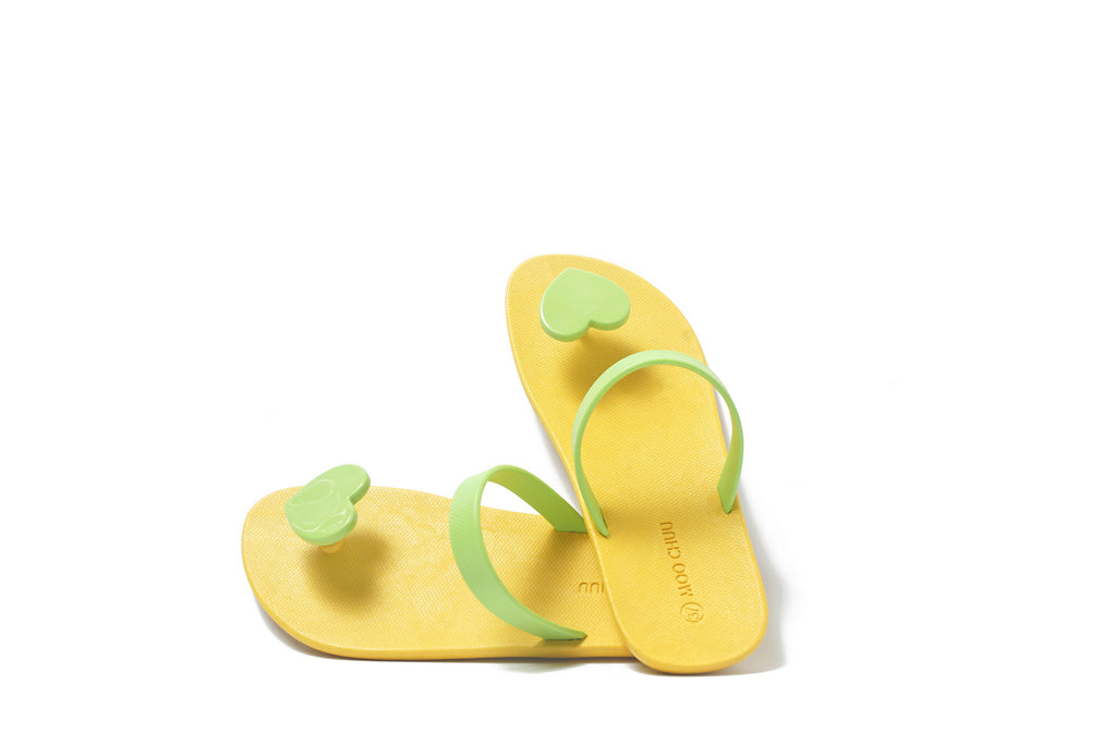 Sweety Heart Yellow Sole Lime Strap