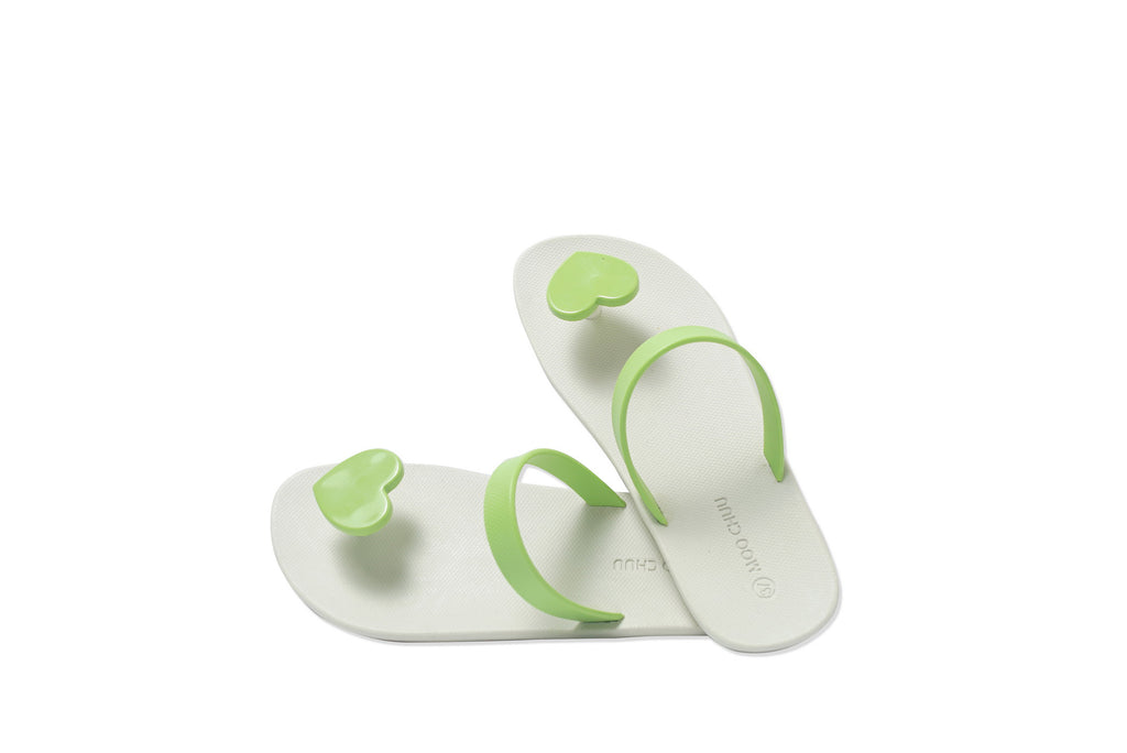 Sweety Heart White Sole Lime Strap