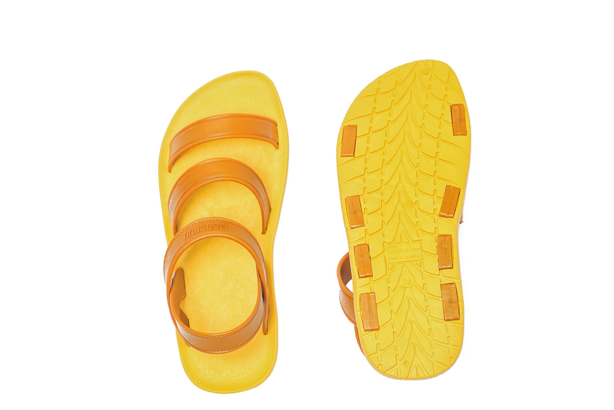 Twin Plus Yellow Sole Caramel Strap