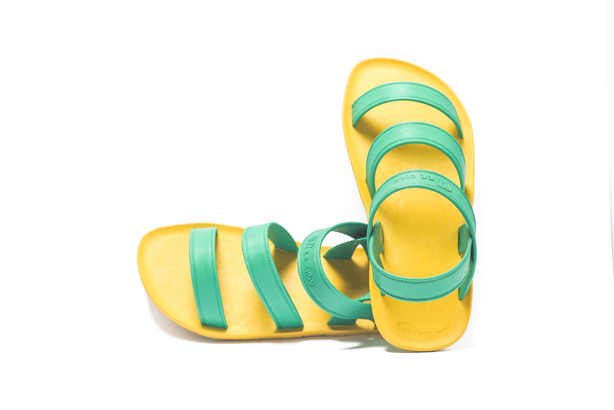 Twin Plus Yellow Sole Green Strap