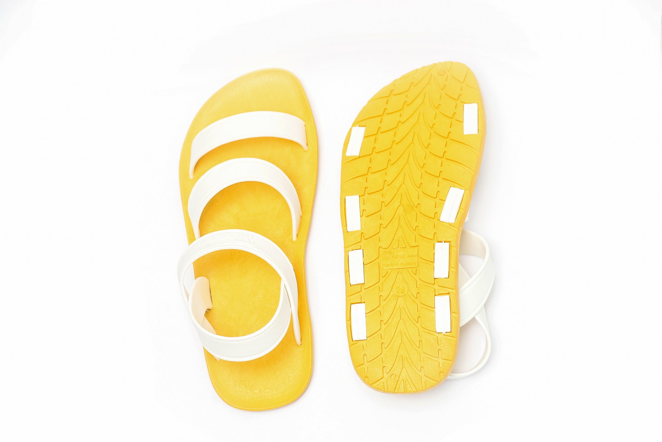 Twin Plus Yellow Sole White Strap