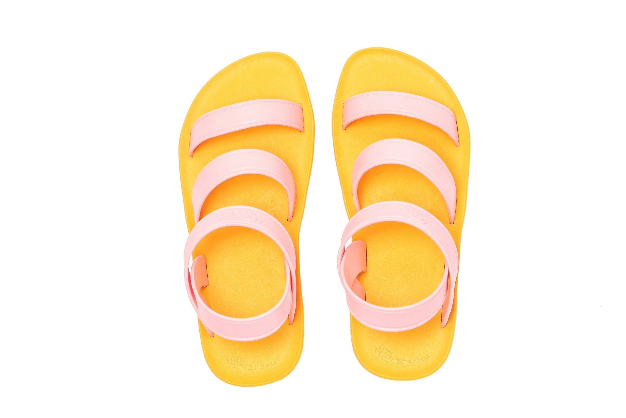 Twin Plus Yellow Sole Light Pink Strap