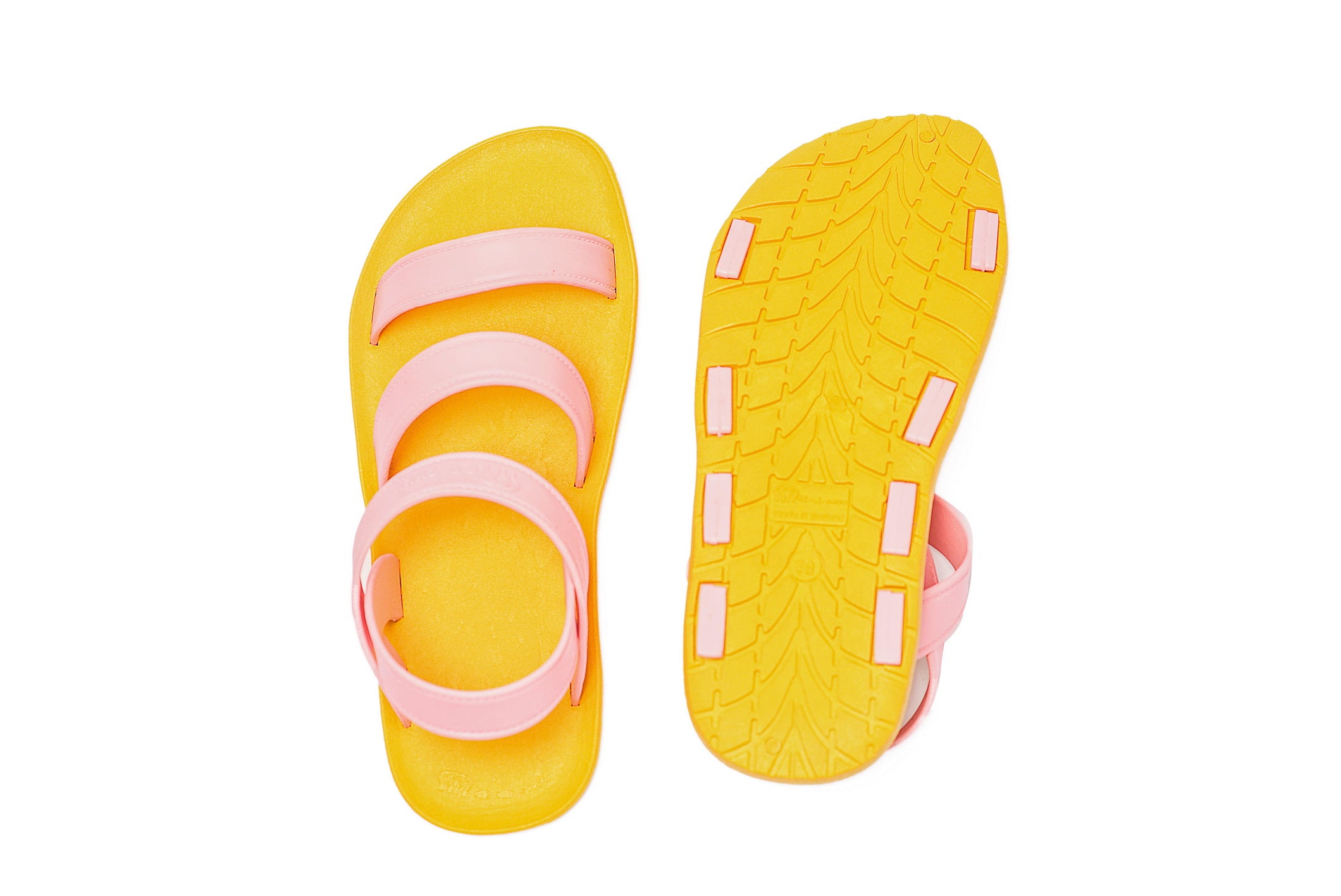 Twin Plus Yellow Sole Light Pink Strap