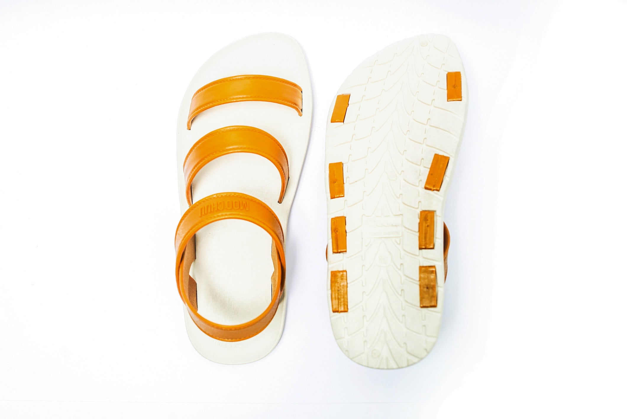 Twin Plus White Sole Caramel Strap