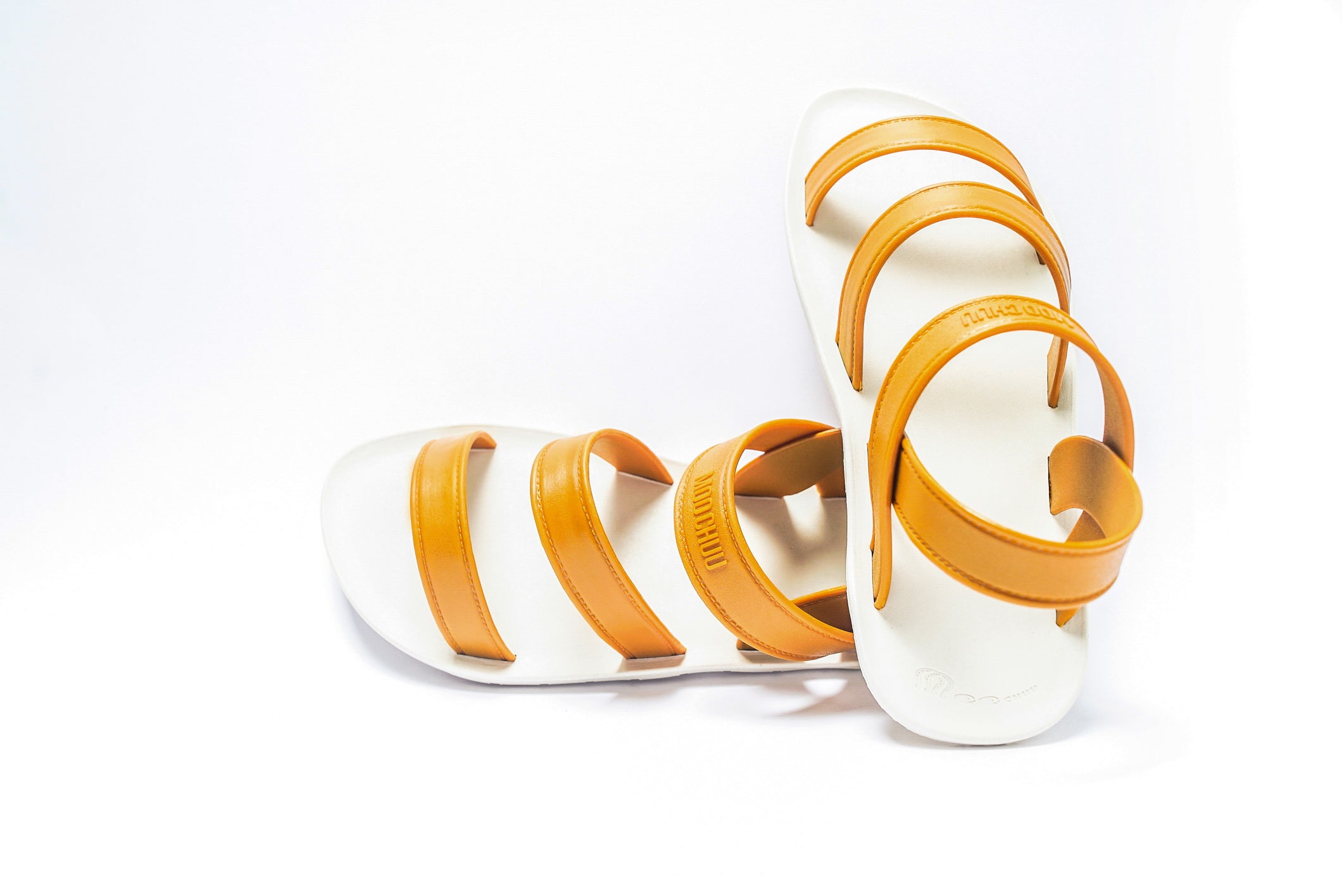 Twin Plus White Sole Caramel Strap