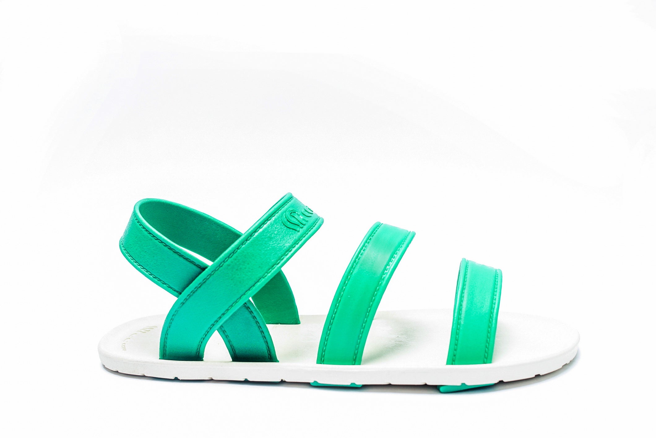 Twin Plus White Sole Green Strap