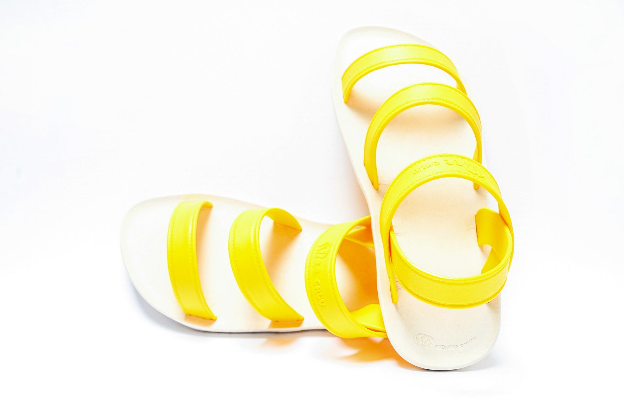 Twin Plus White Sole Yellow Strap