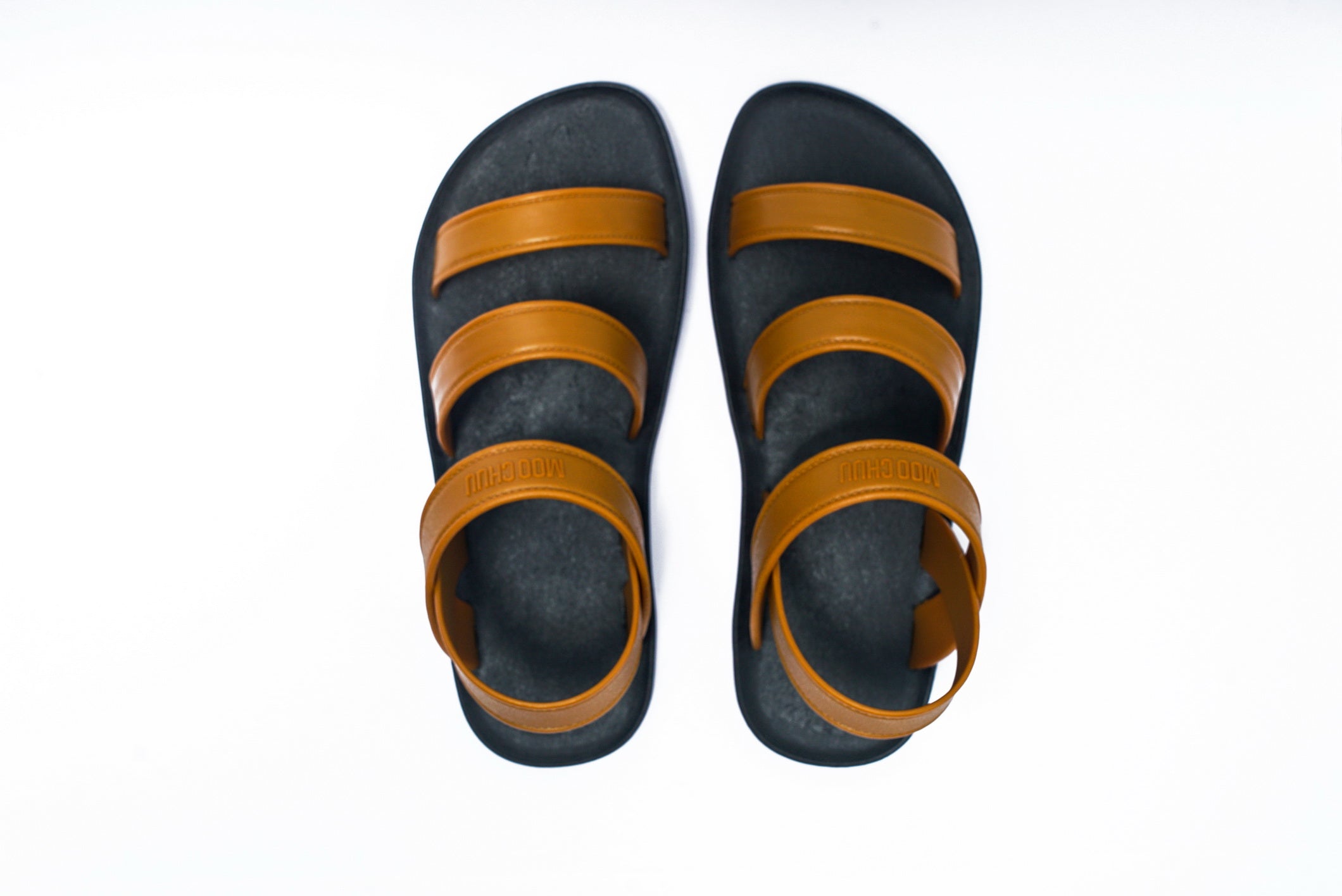 Twin Plus Black Sole Caramel Strap