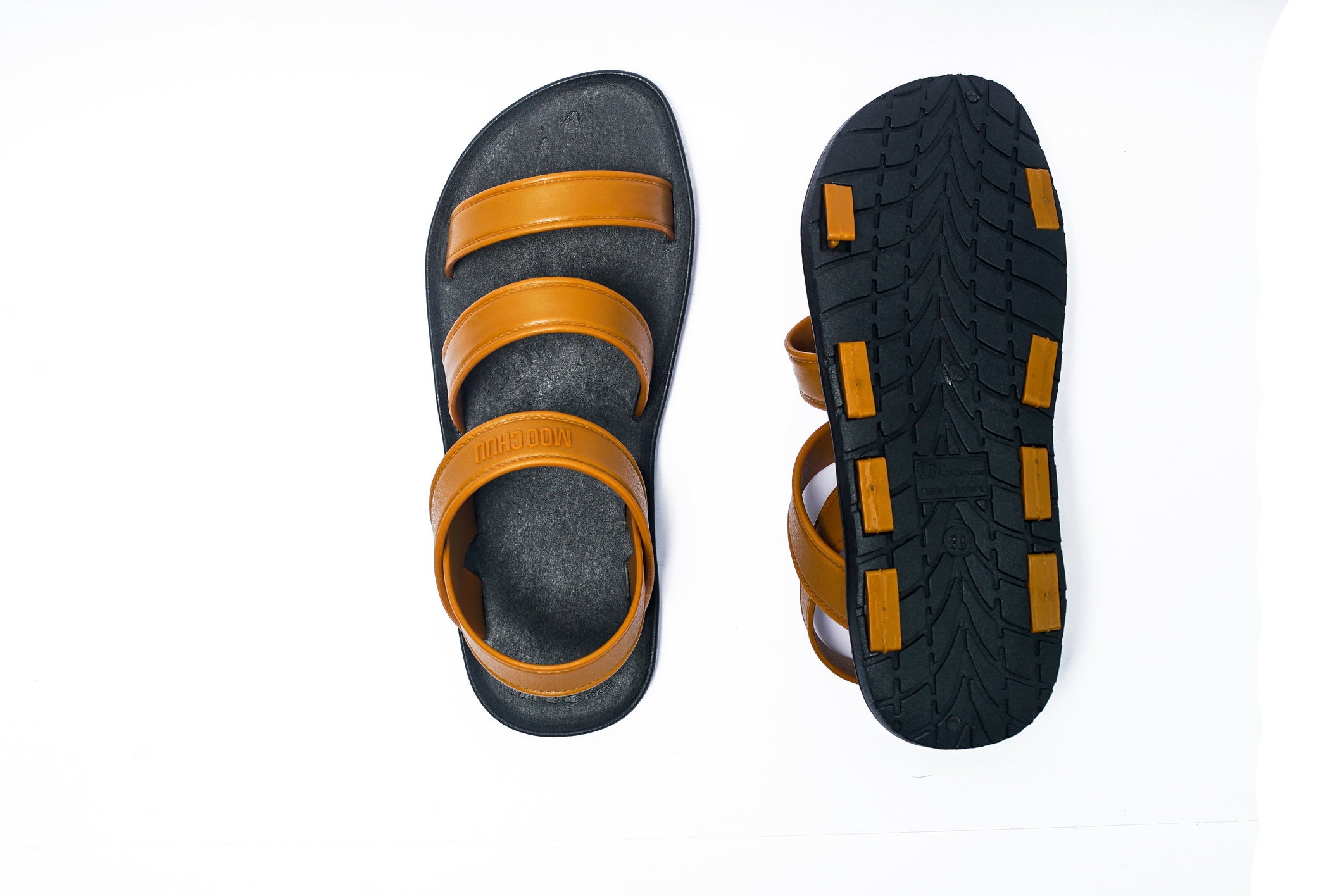 Twin Plus Black Sole Caramel Strap