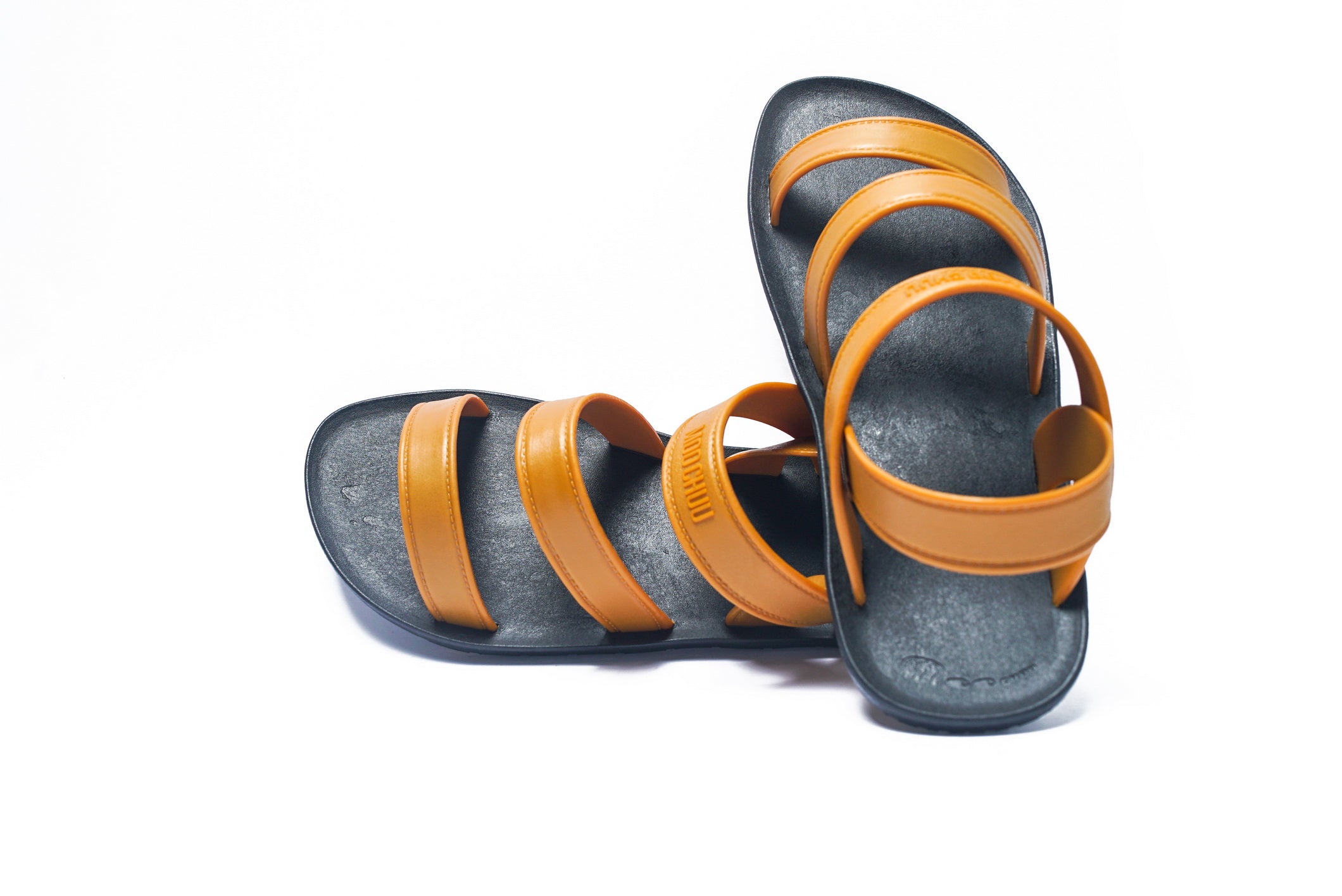 Twin Plus Black Sole Caramel Strap