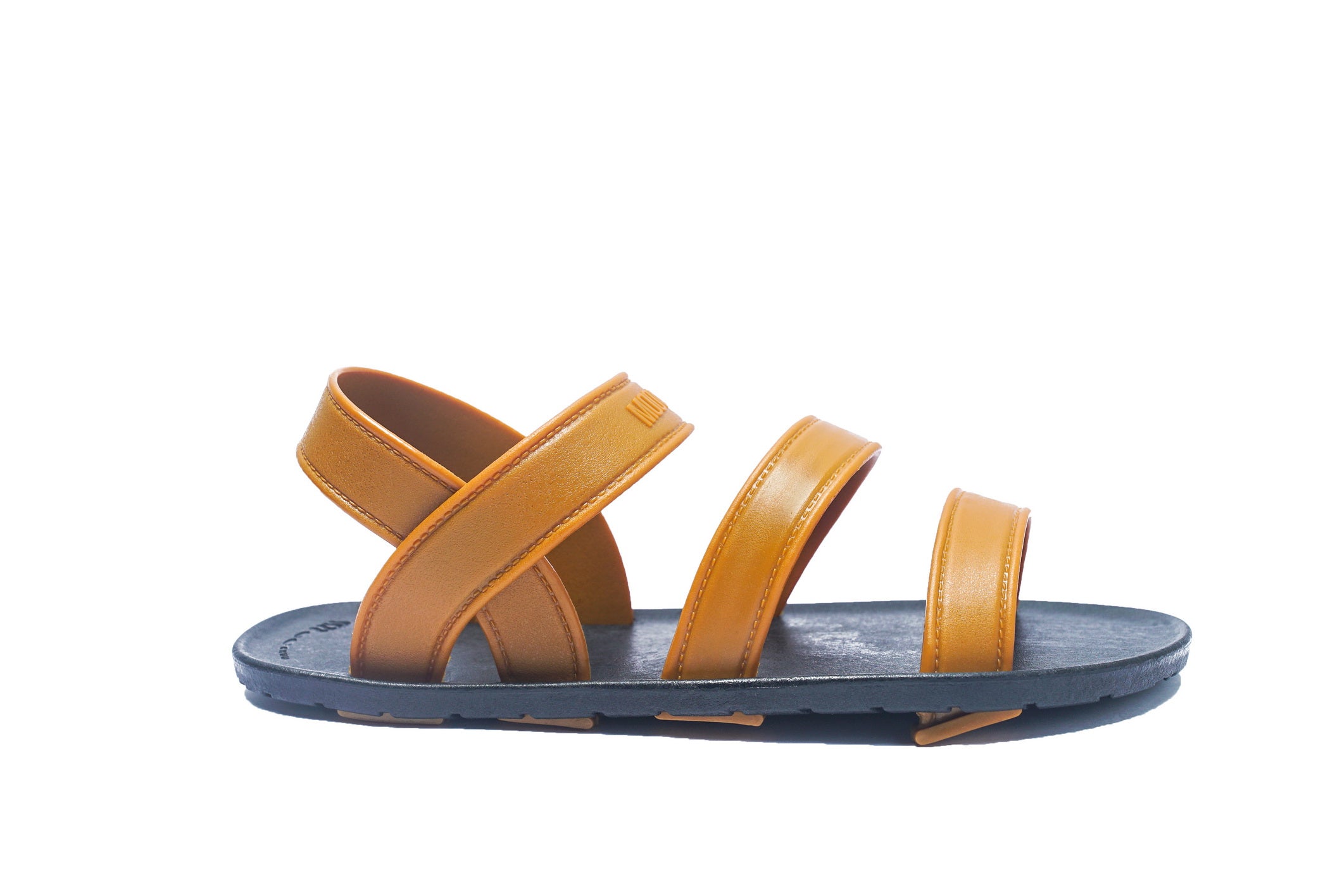 Twin Plus Black Sole Caramel Strap