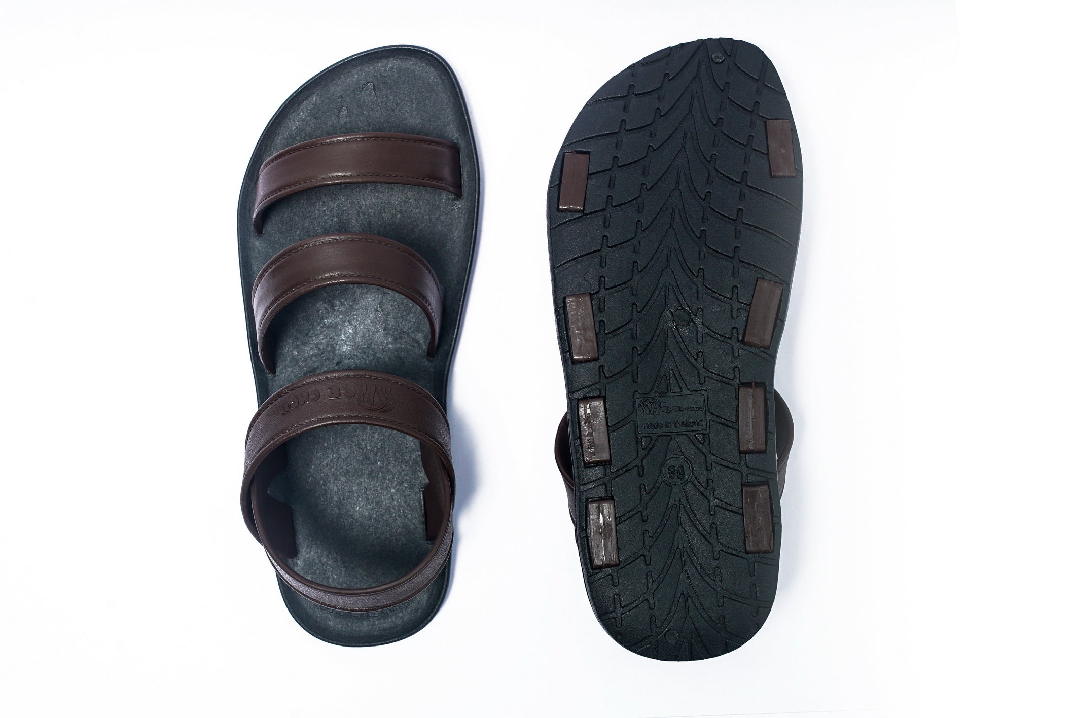 Twin Plus Black Sole Brown Strap
