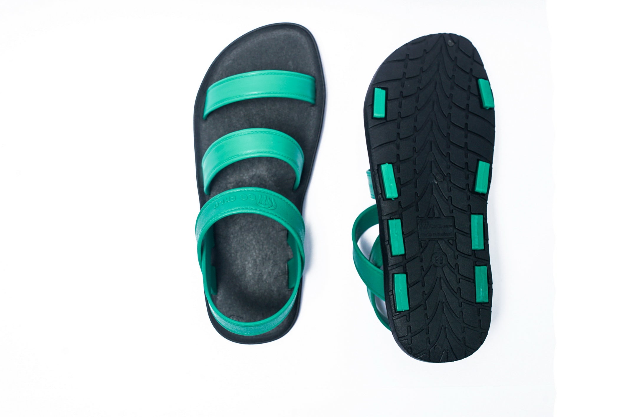 Twin Plus Black Sole Green Strap