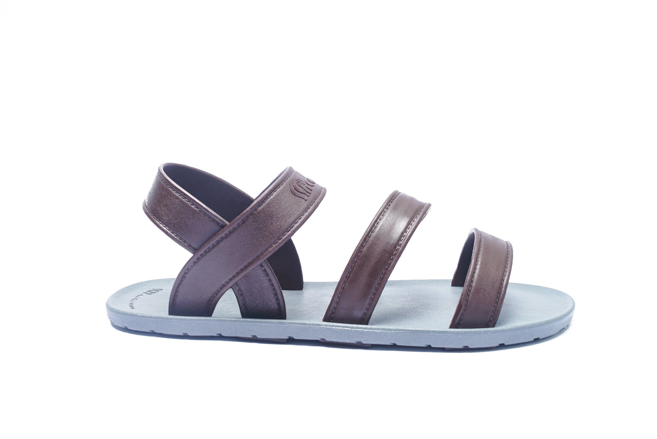 Twin Plus Grey Sole Brown Strap
