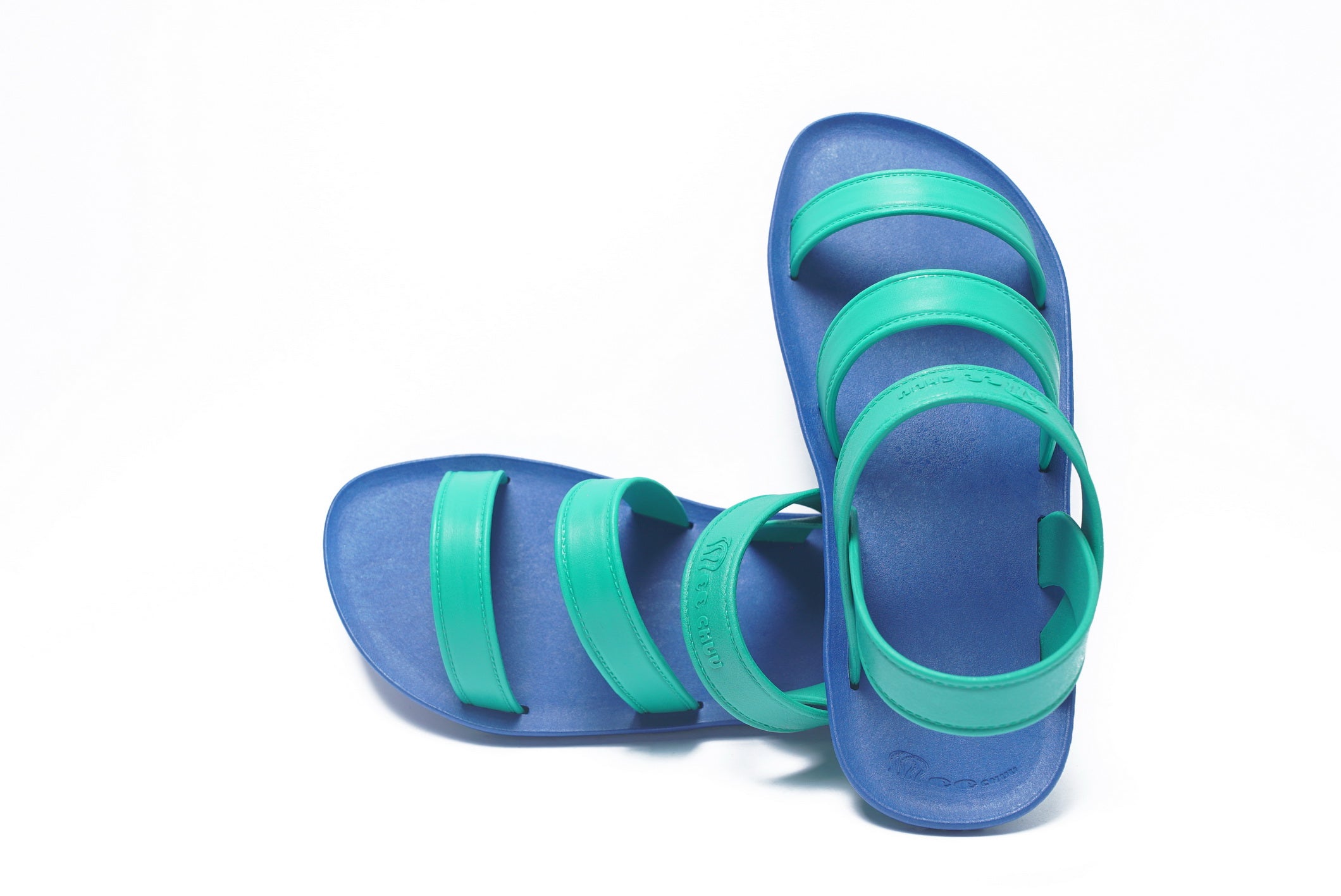 Twin Plus Blue Sole Green Strap