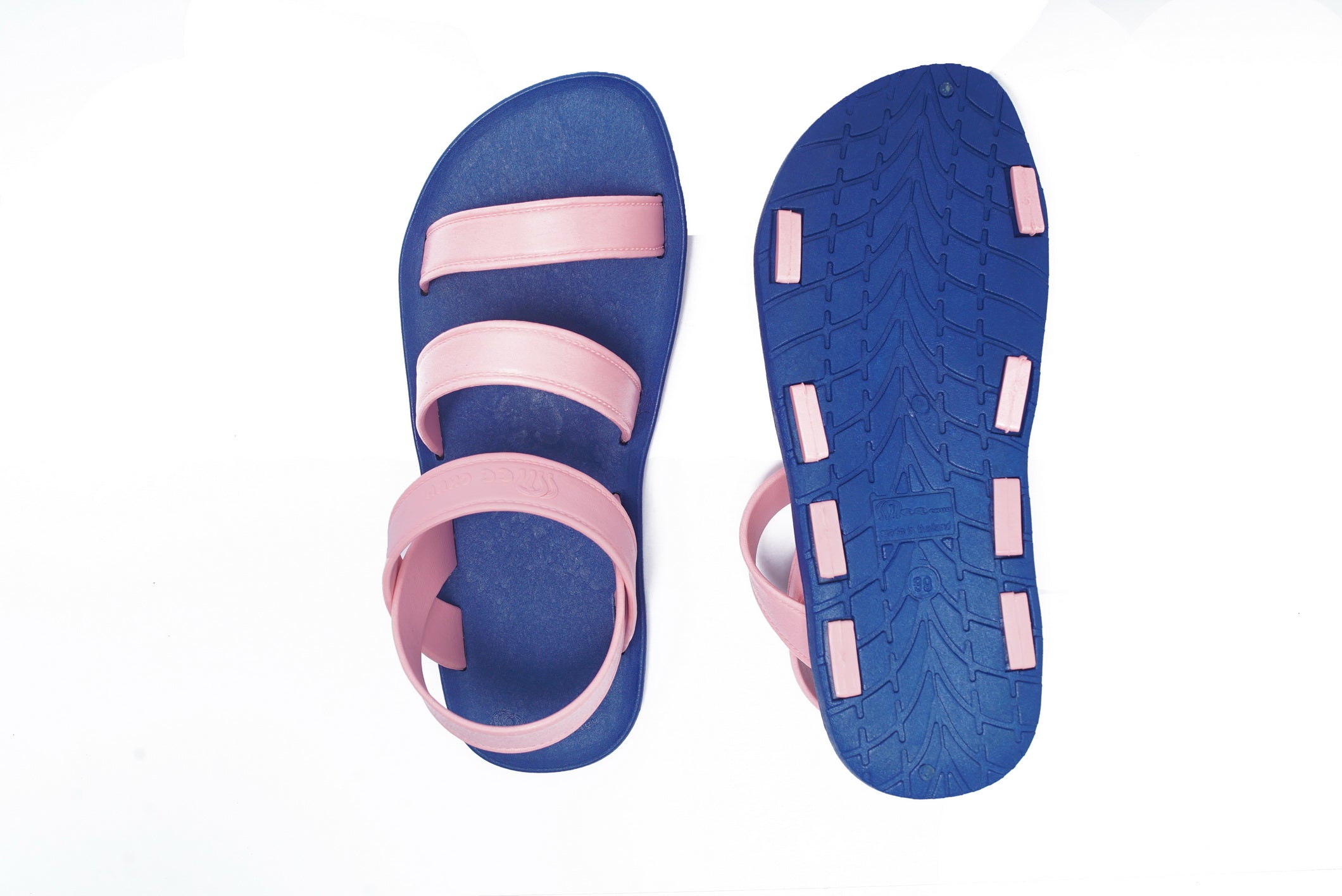 Twin Plus Blue Sole Light Pink Strap