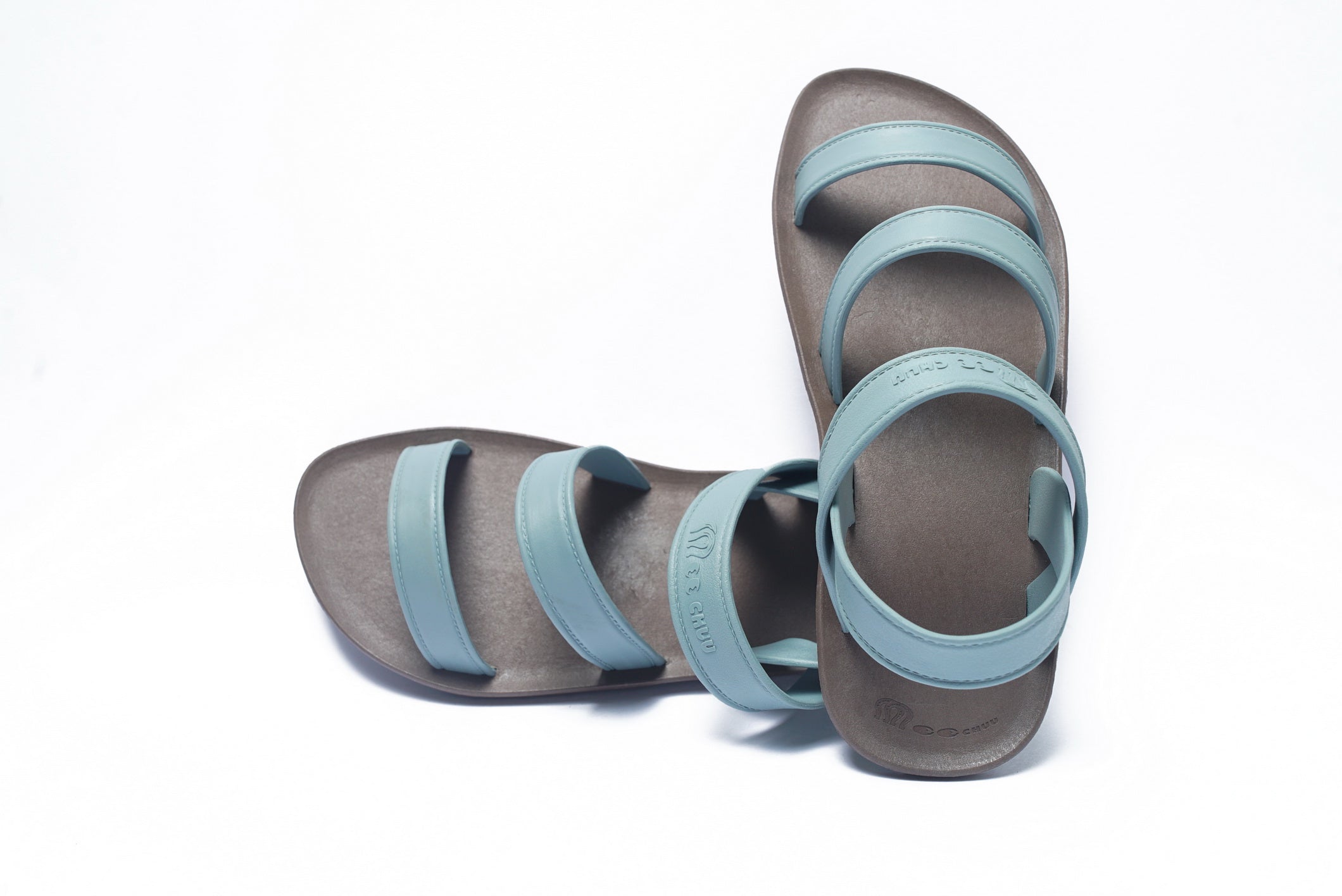 Twin Plus Brown Sole Grey Strap