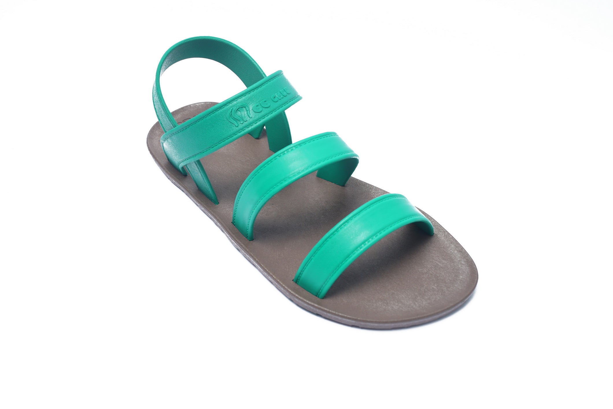 Twin Plus Brown Sole Green Strap