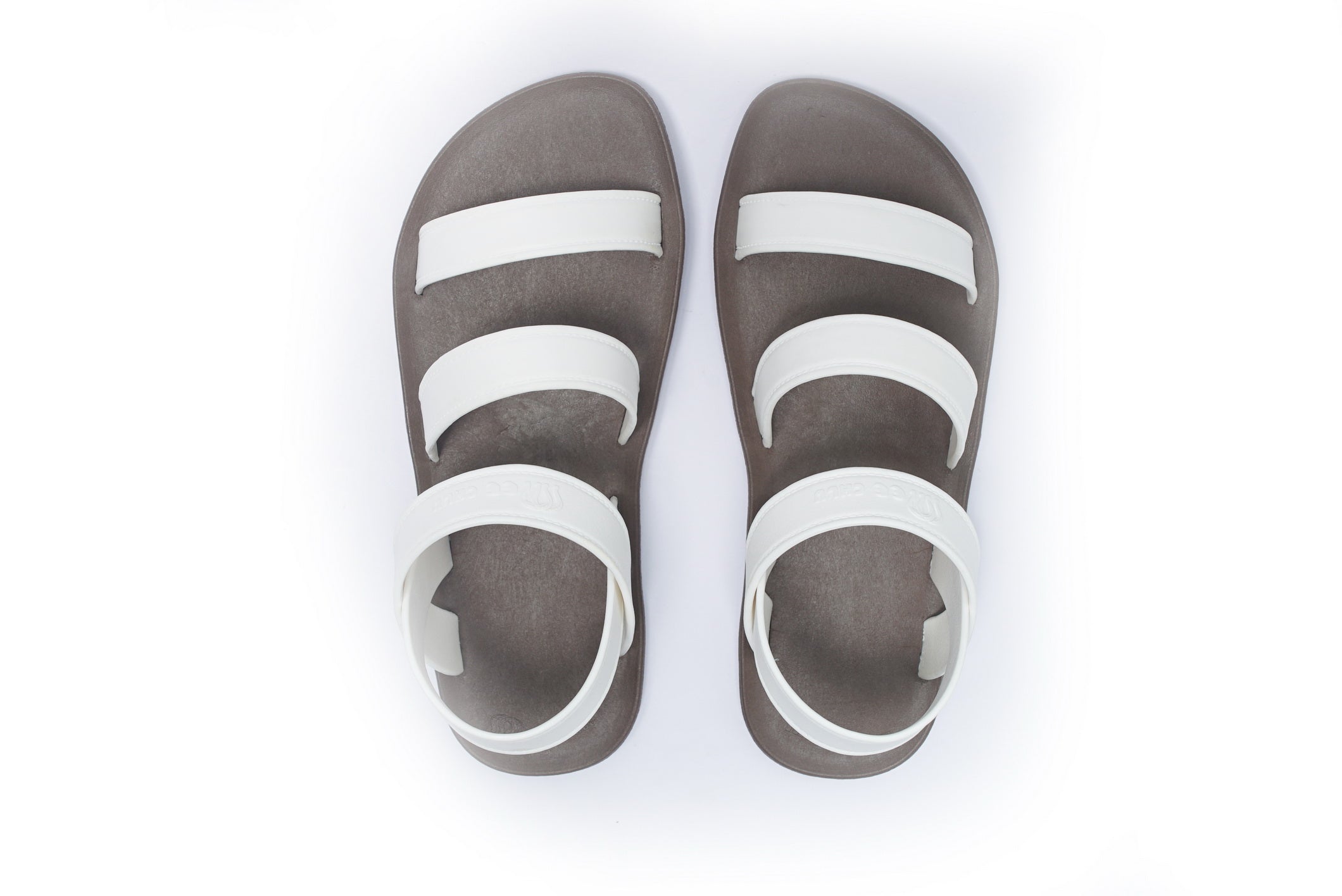 Twin Plus Brown Sole White Strap