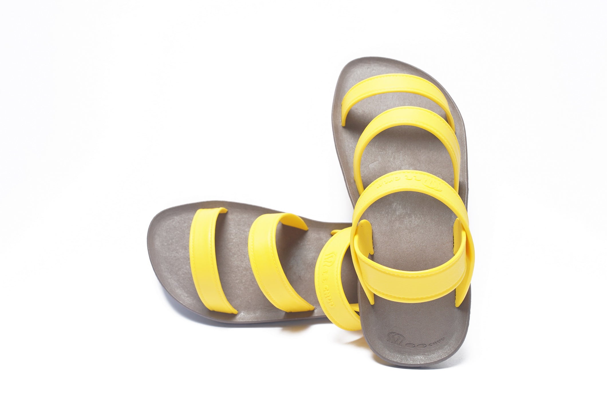 Twin Plus Brown Sole Yellow Strap