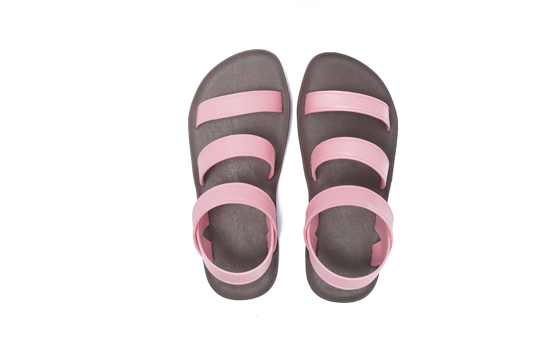 Twin Plus Brown Sole Light Pink Strap
