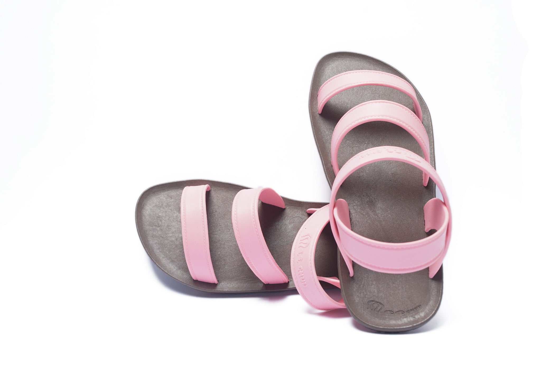 Twin Plus Brown Sole Light Pink Strap
