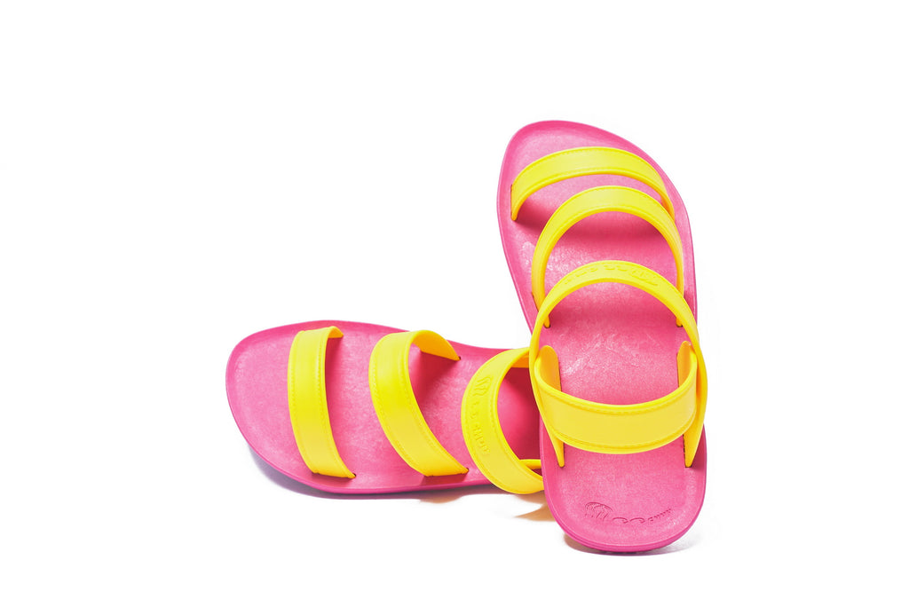 Twin Plus Pink Sole Yellow Strap