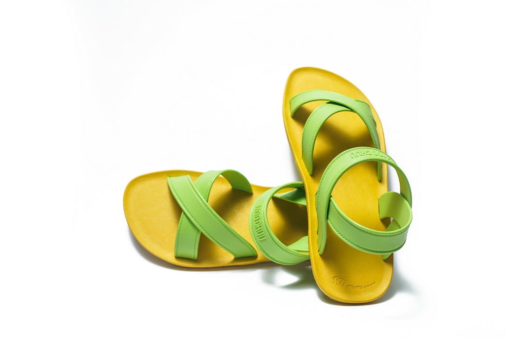 Cross Plus Yellow Sole Lime Strap