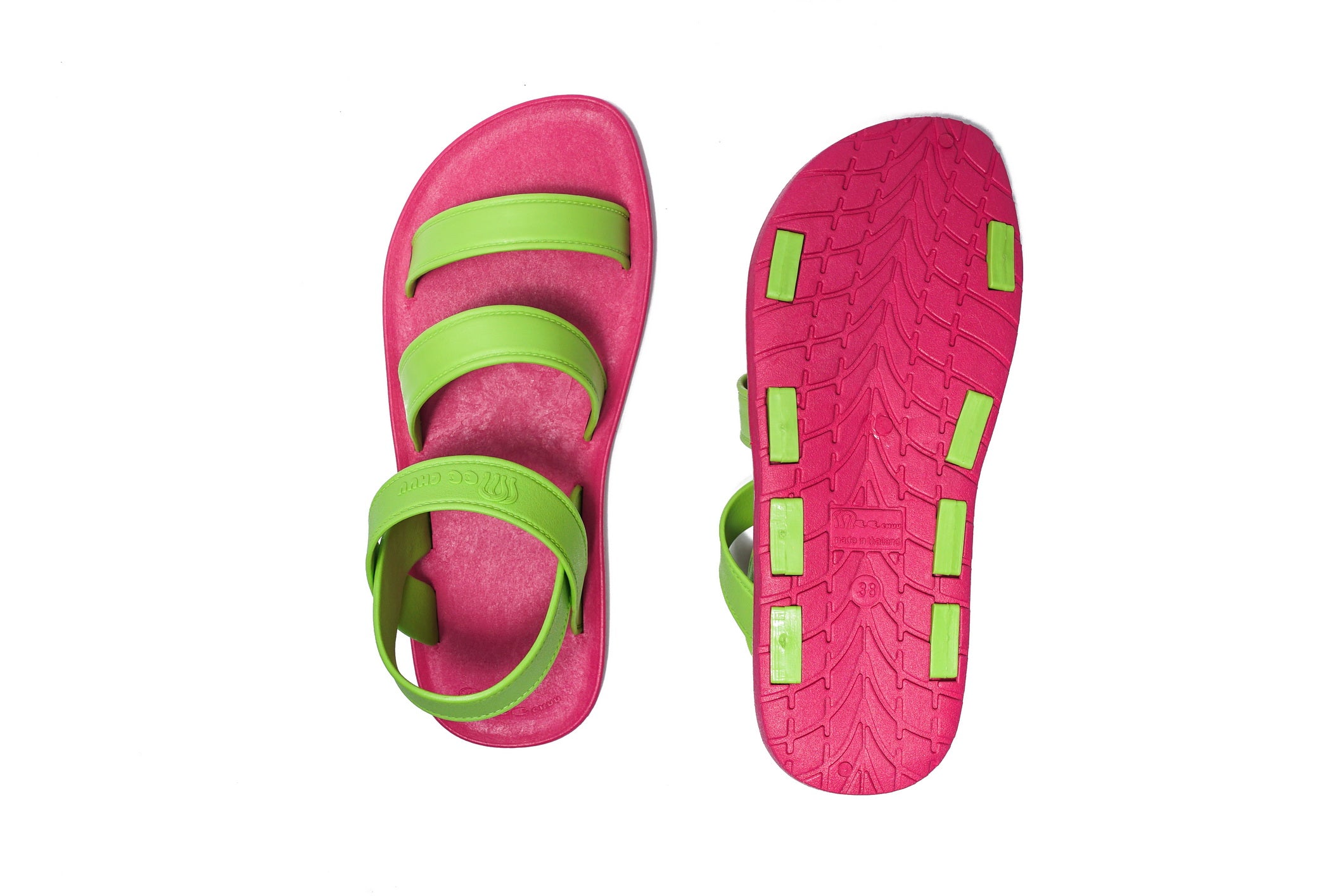 Twin Plus Pink Sole Lime Strap
