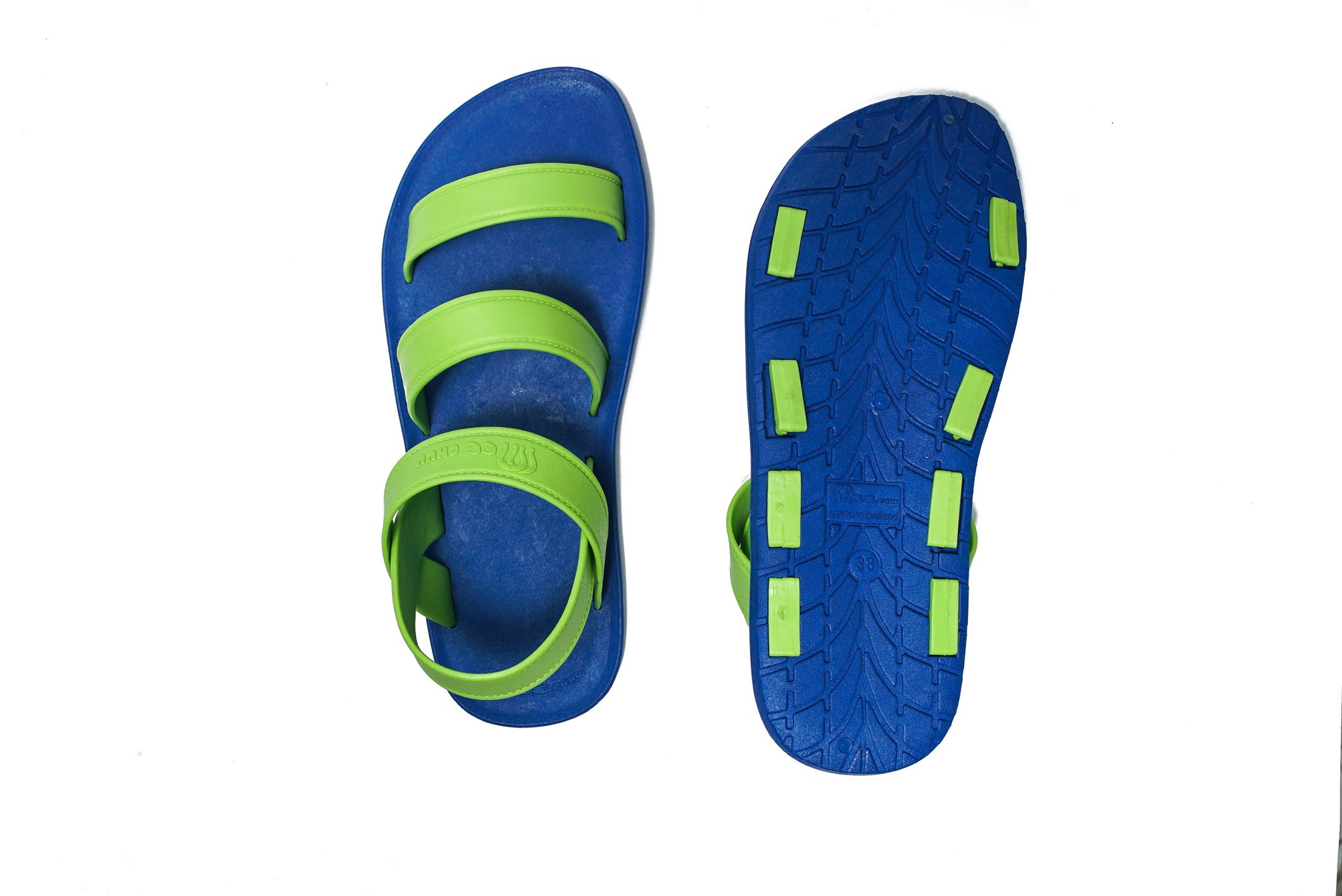 Twin Plus Blue Sole Lime Strap