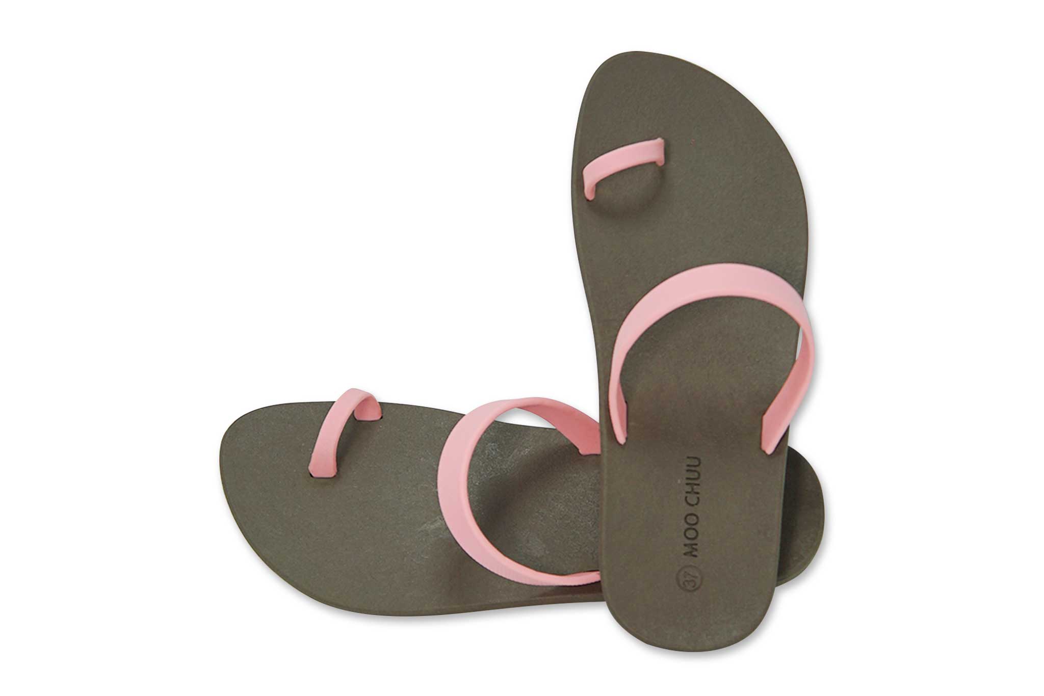 Sweety Pop Brown Sole Light Pink Strap