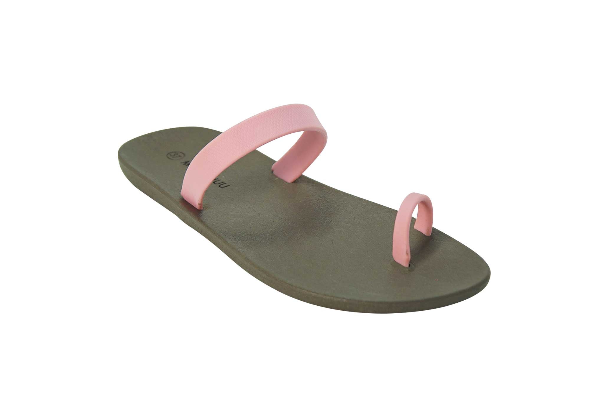 Sweety Pop Brown Sole Light Pink Strap