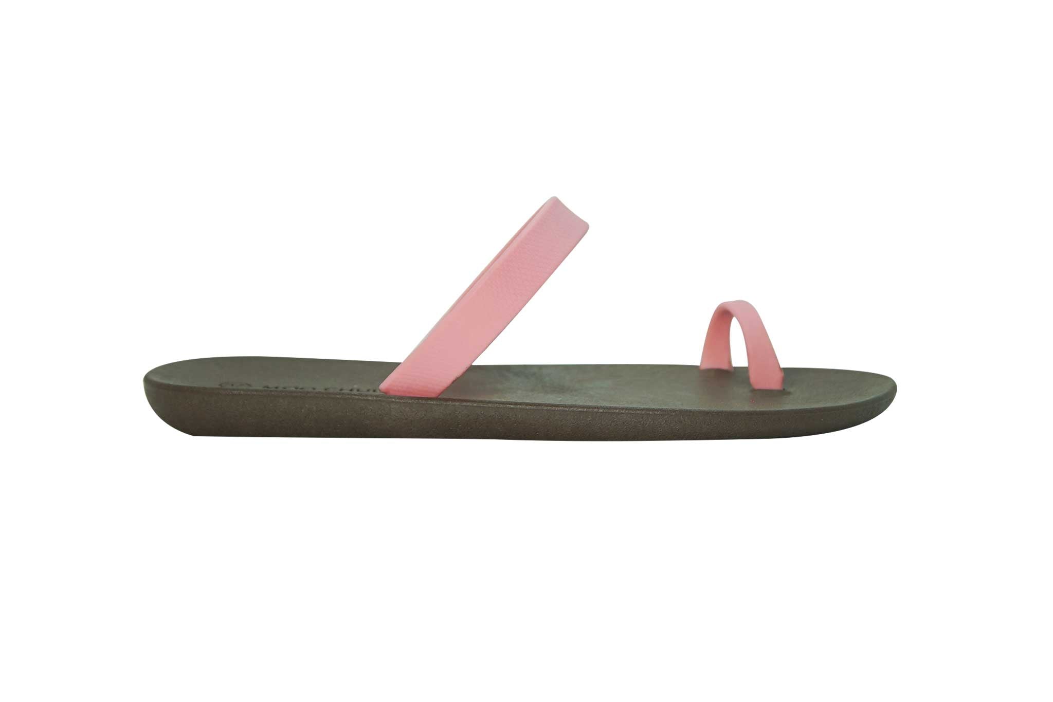 Sweety Pop Brown Sole Light Pink Strap
