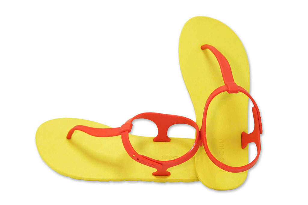 Saily Yellow Sole Red Strap