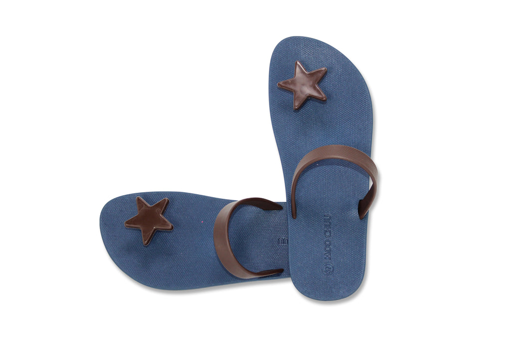 Sweety Star Blue Sole Brown Strap