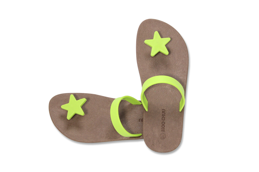Sweety Star Brown Sole Lime Strap