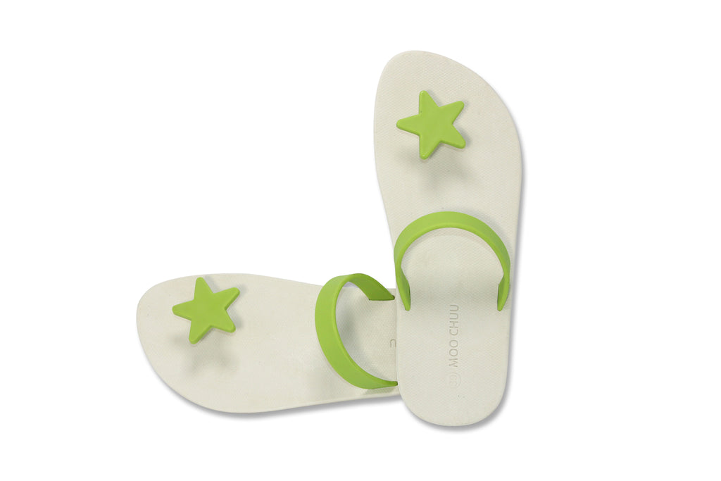 Sweety Star White Sole Lime Strap